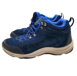 Mountaineering boots suede strap blue